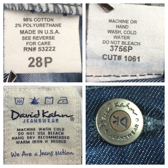 💸David Kahn Denim Jean Bootcut size 28Petite - Picture 5 of 8